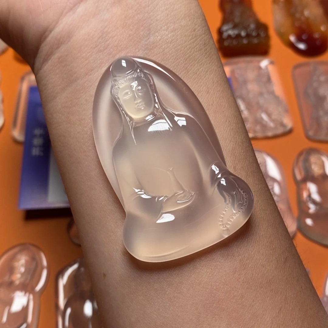 翡***铺玛瑙/玉髓吊坠未镶嵌