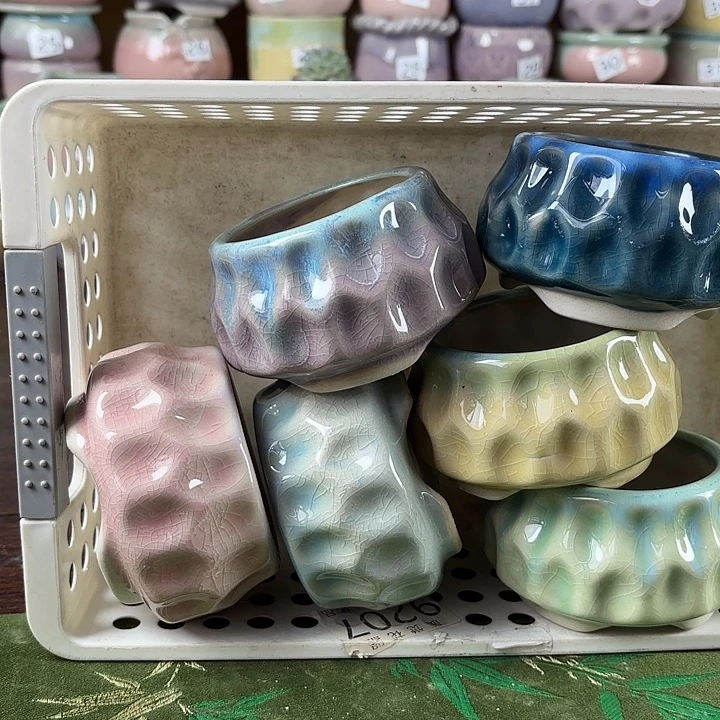 红陶量货/口高深浅搭配发6