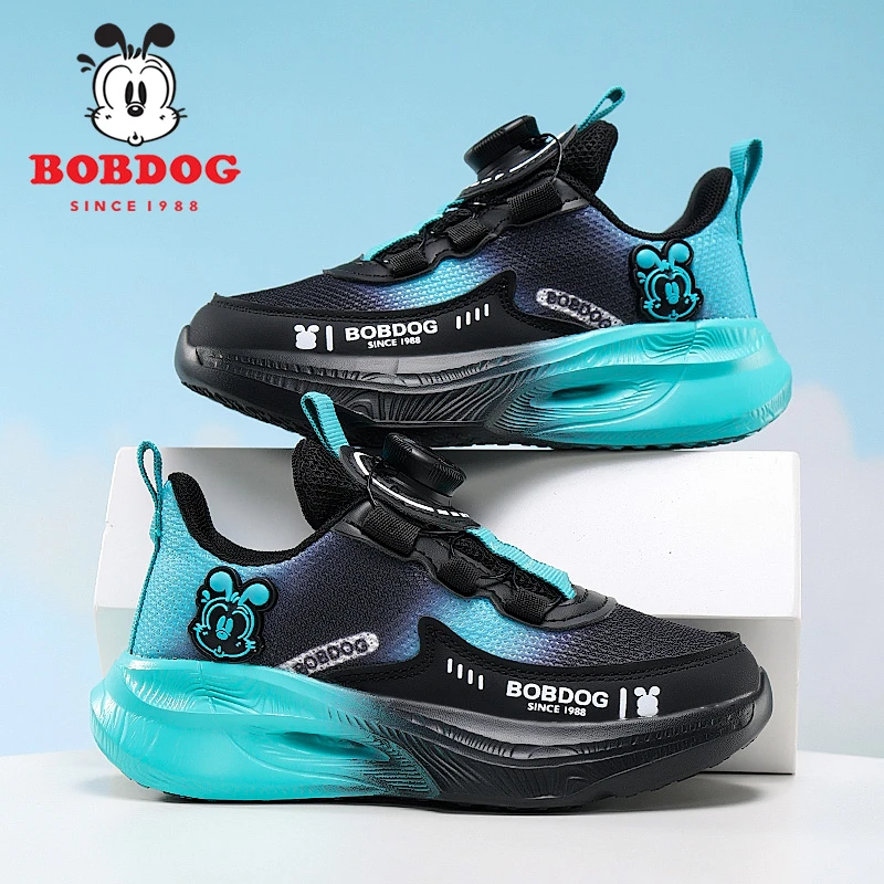 巴布豆童鞋男童运动鞋2025春秋新款透气网面男孩子儿童户外休闲鞋