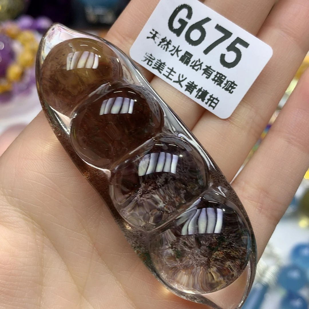 珠宝半成品水晶未镶嵌手把件