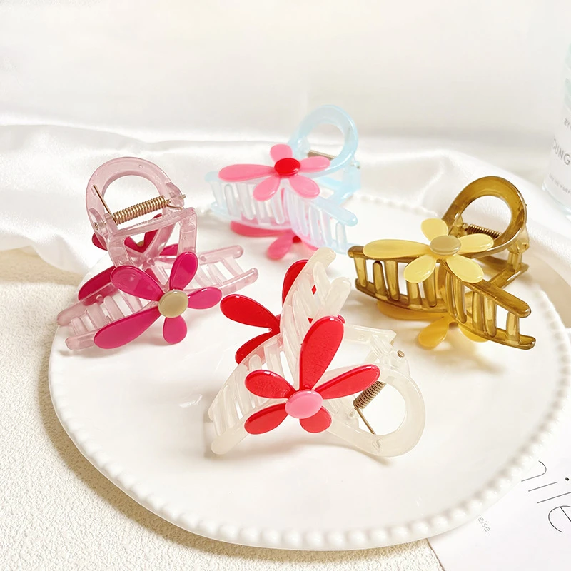 直播扣号专属链接清新抓夹女高级感气质头发夹发夹女发饰