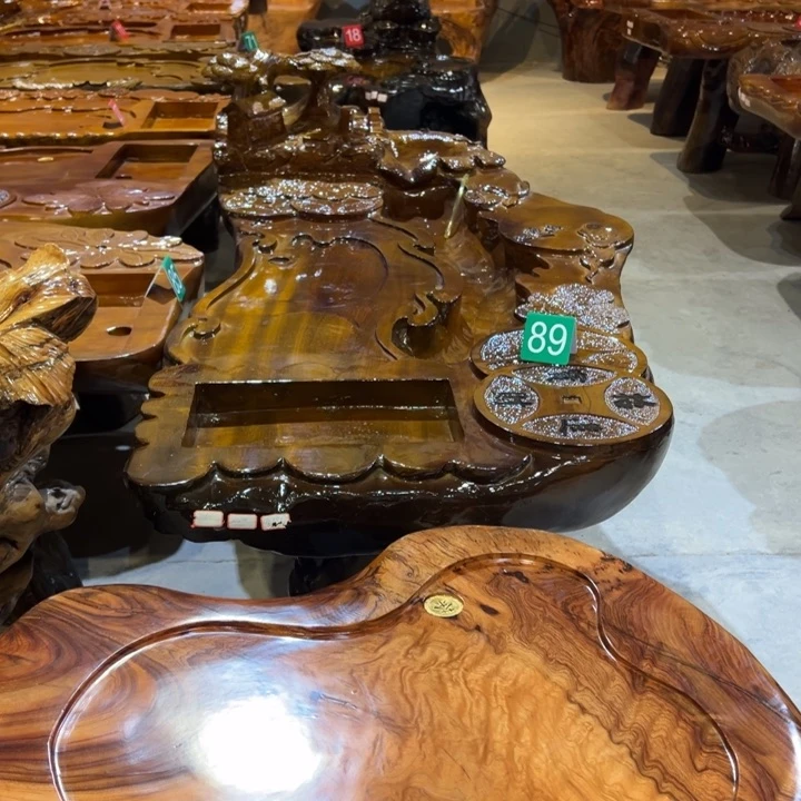 楠木康根雕茶几茶桌