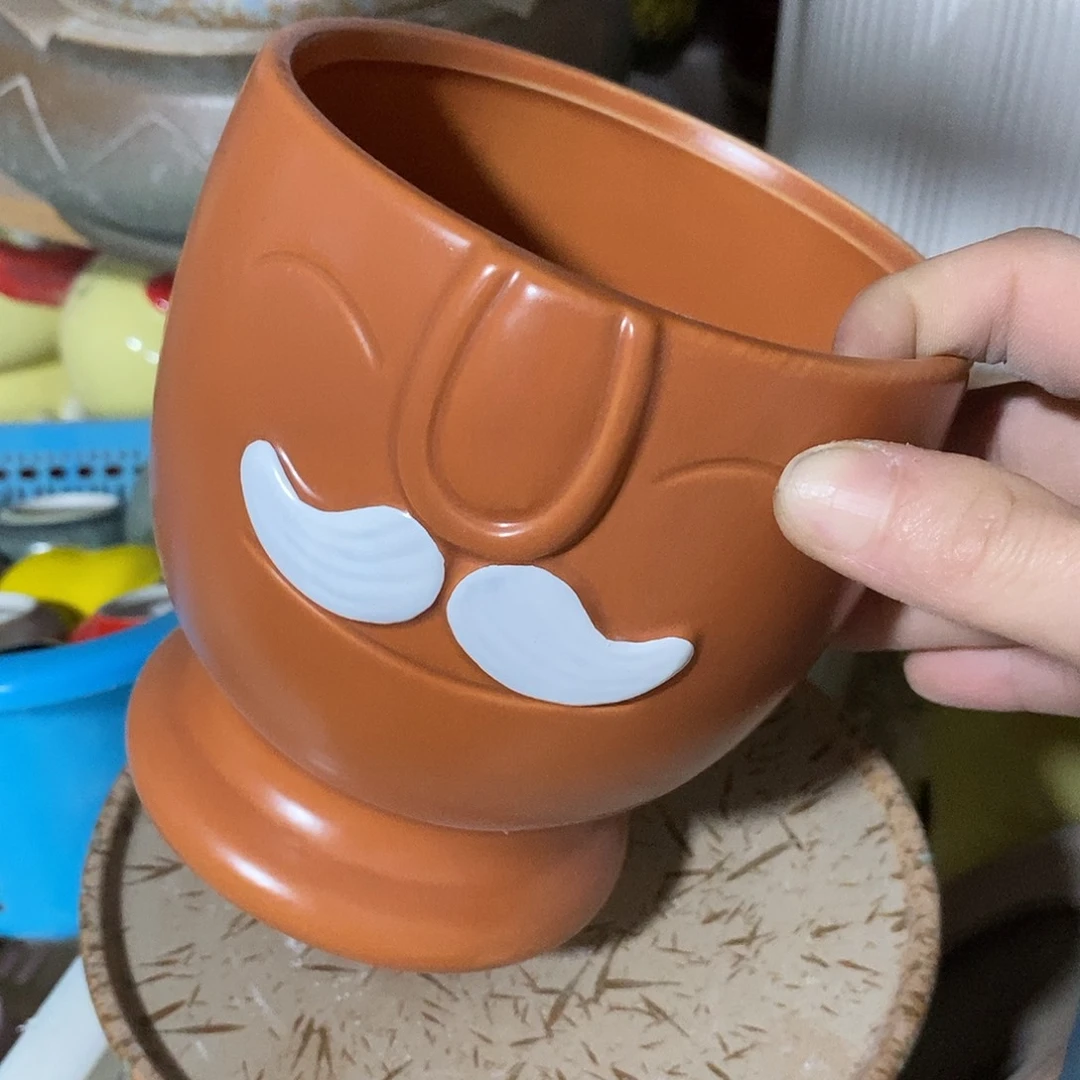 杯子陶陶盆有孔 瑕疵介意勿拍