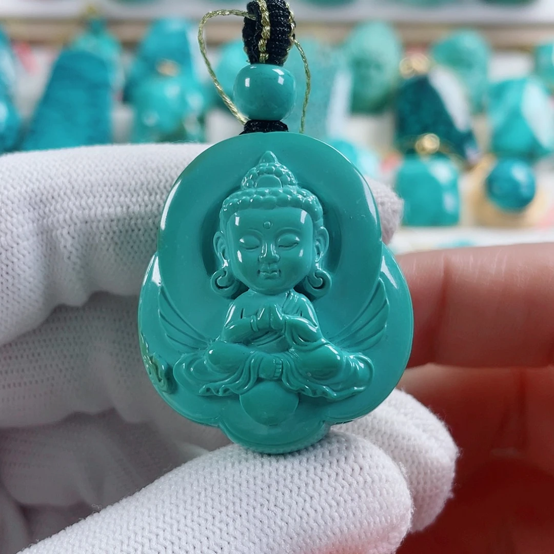 绿松石未镶嵌颈饰