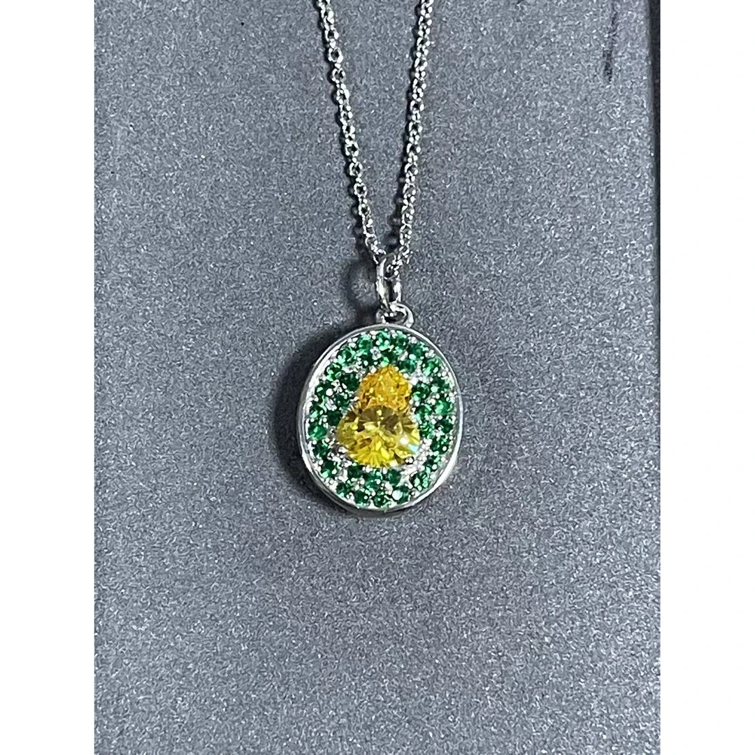 吊坠 福玺甄选黄圆吊坠4253