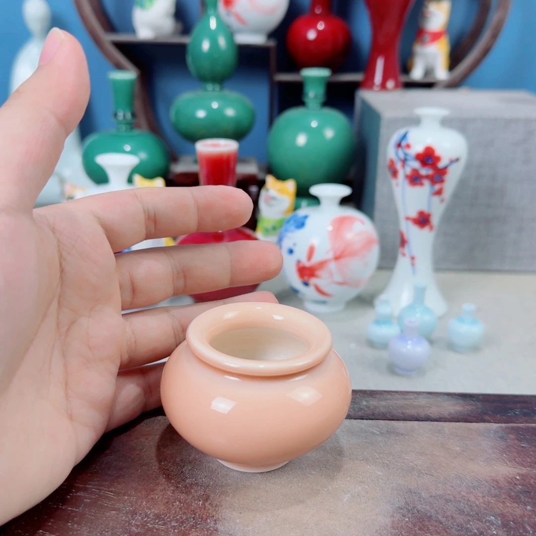 陶瓷手工小花器摆件