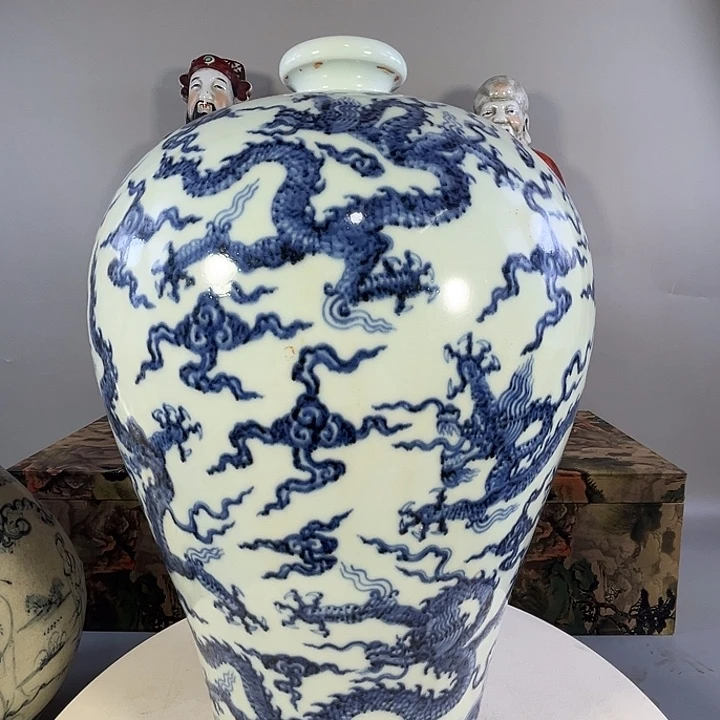 瓶青花龙纹大梅瓶瓶