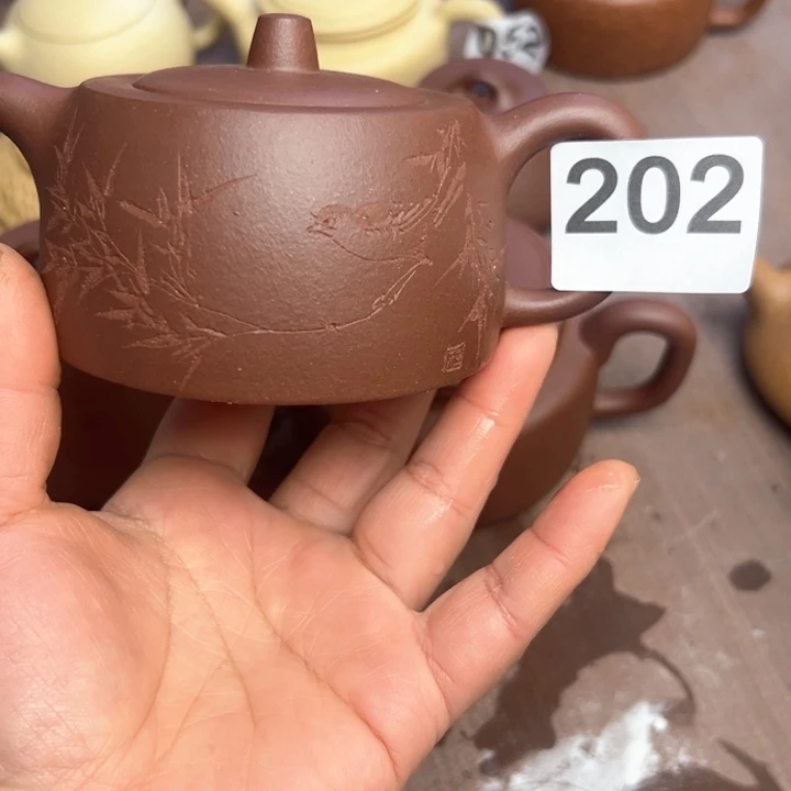 紫砂茶壶千*底槽清半手工200cc