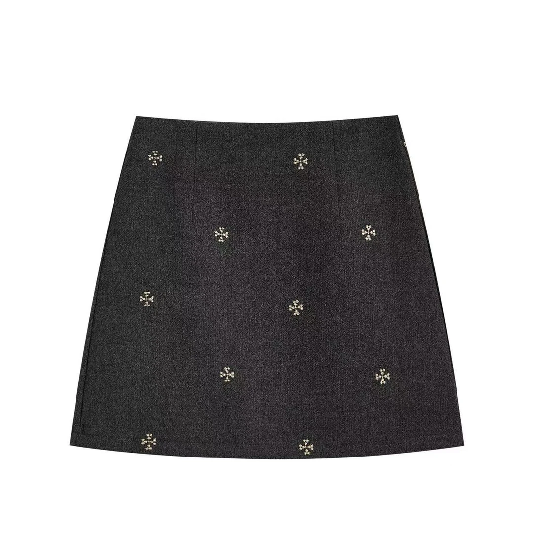 001-200（直播间链接）韩系呢子短裙古着（非主图）