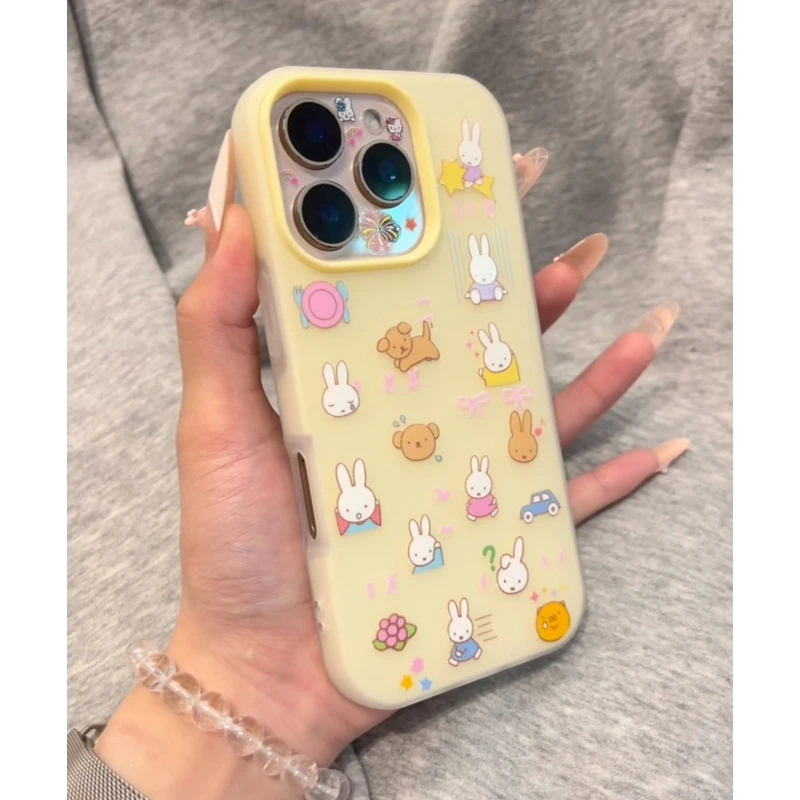 Lucky米菲兔满屏适用iPhone16/15肤感果冻13/11手机壳14苹果12套