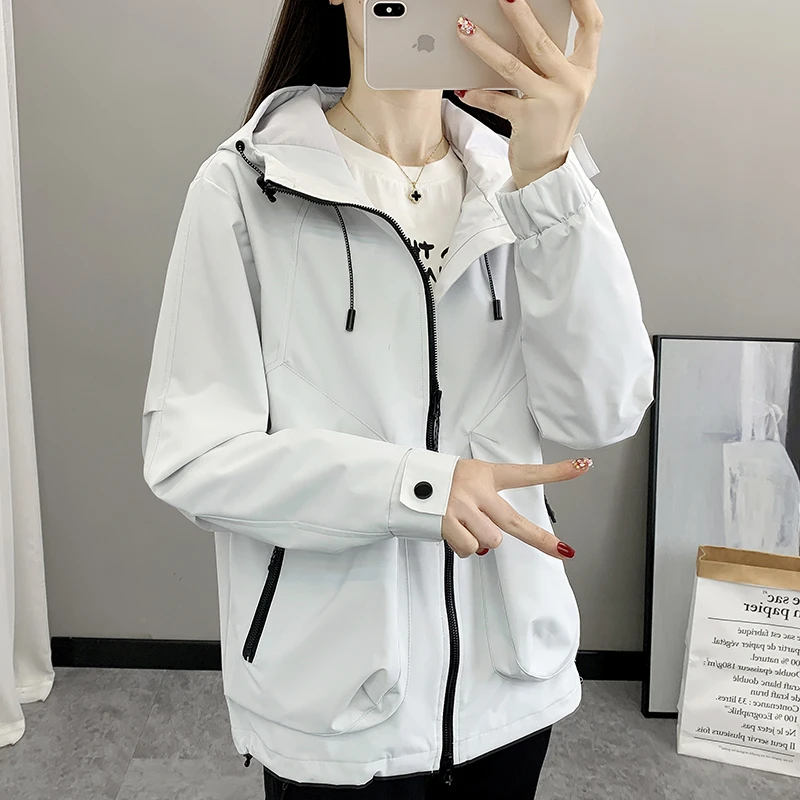 冲锋衣女春秋季新款百搭时尚韩版防风防水登山服运动户外风衣外套