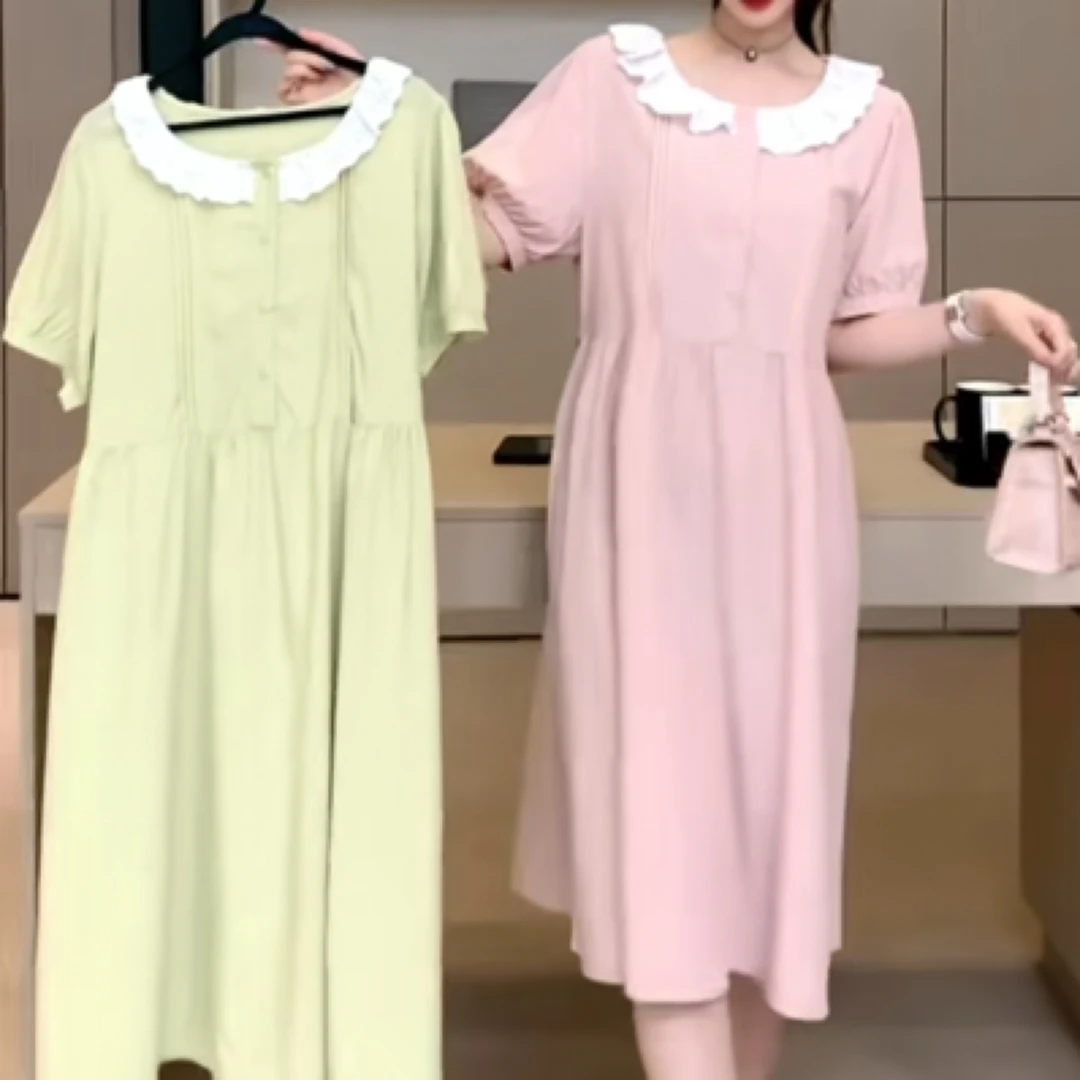 8835孕妇夏季显瘦甜美时尚连衣裙