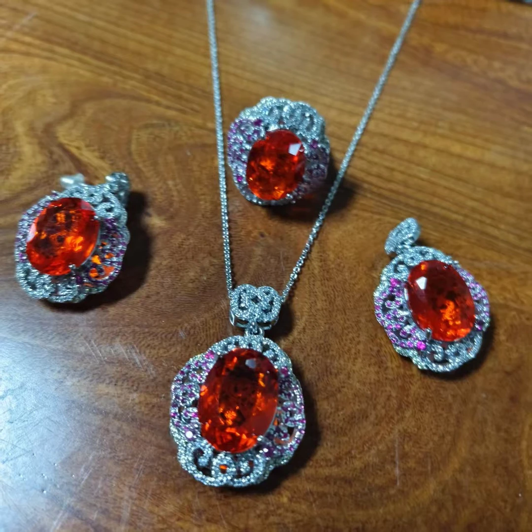 【南非定制】经典高级轻奢大气百搭吊坠套装 aj45033