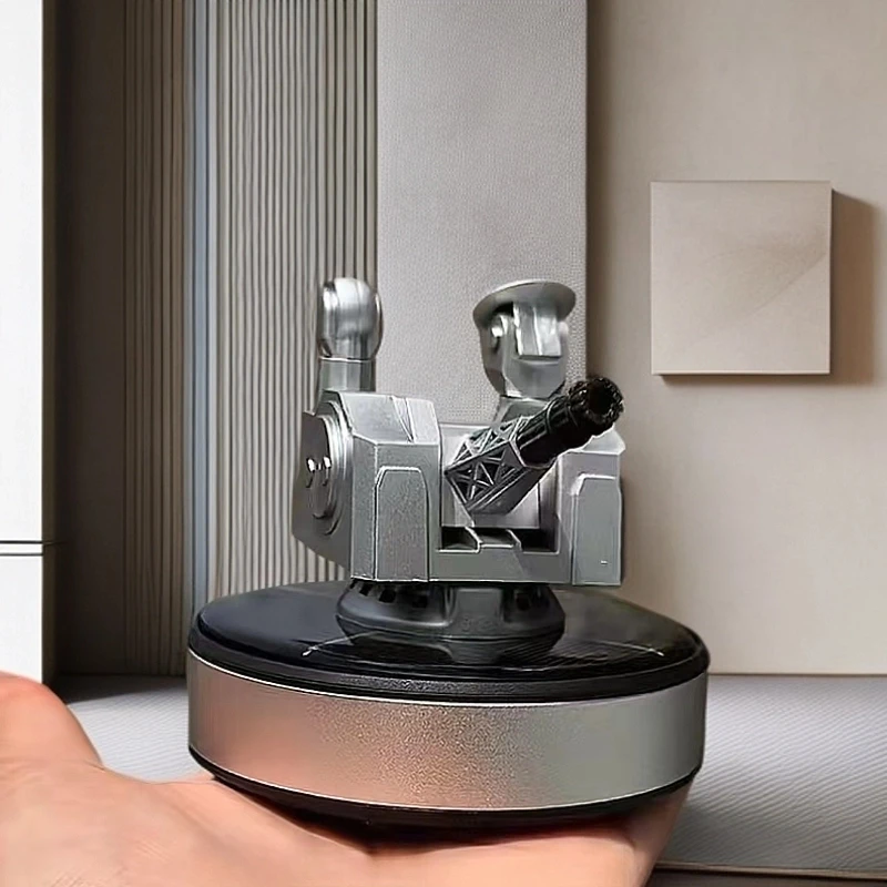 车载摆件车顶款1130近防炮合金防水防掉太阳能旋转汽车装饰品军迷