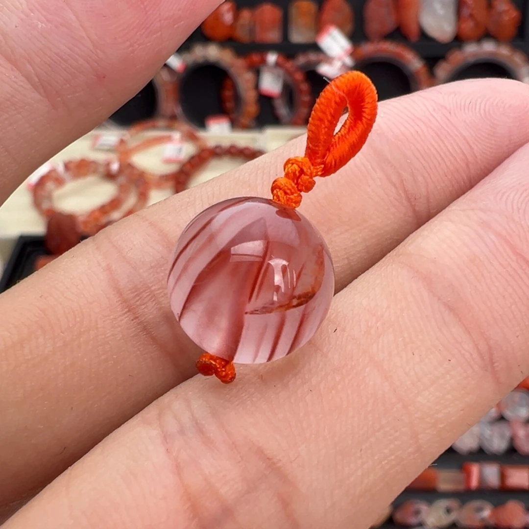 南红玛瑙未镶嵌颈饰圆珠