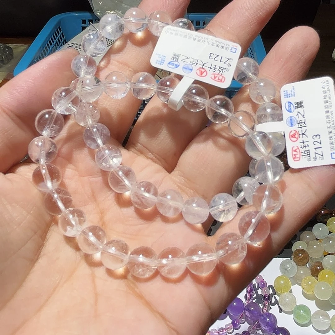 水晶手链未镶嵌天使之翼蓝针8毫米147号