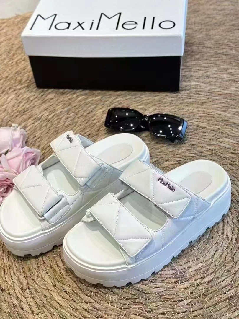 【张羽推荐】 设计师品牌 MAXIMELLEO 魔术贴半拖