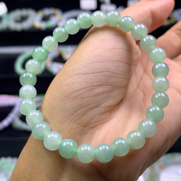 未镶嵌手串翡翠卡6.8