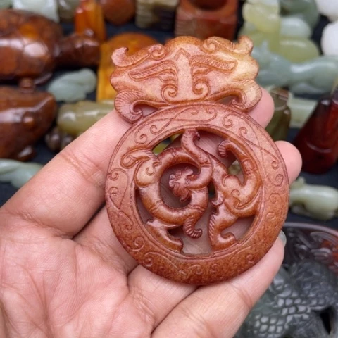 和田玉未镶嵌颈饰58