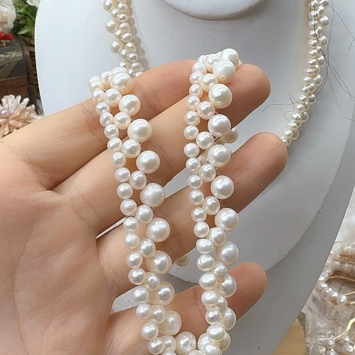 淡水珍珠发饰银S925镶嵌心****e