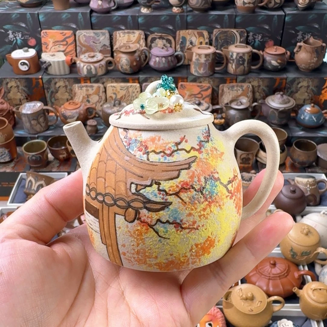 茶壶紫砂明**风150cc原矿精工半手