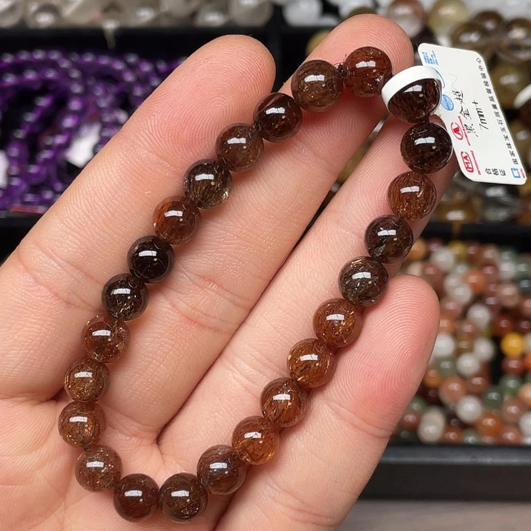 手链未镶嵌水晶黑金超七7.7