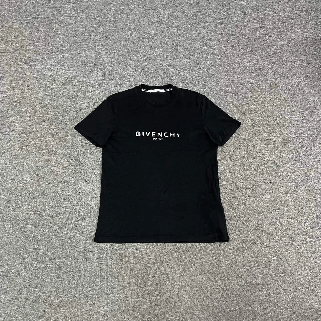 99新 Alexander McQueen/亚历山大·麦昆 黑色 纪梵希 破坏短袖S码