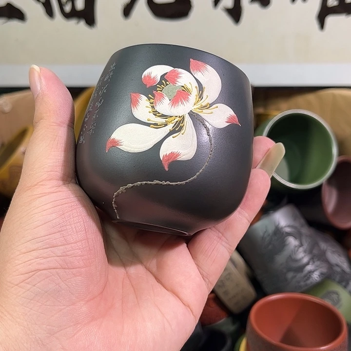 茶杯紫砂全手工紫砂主人杯