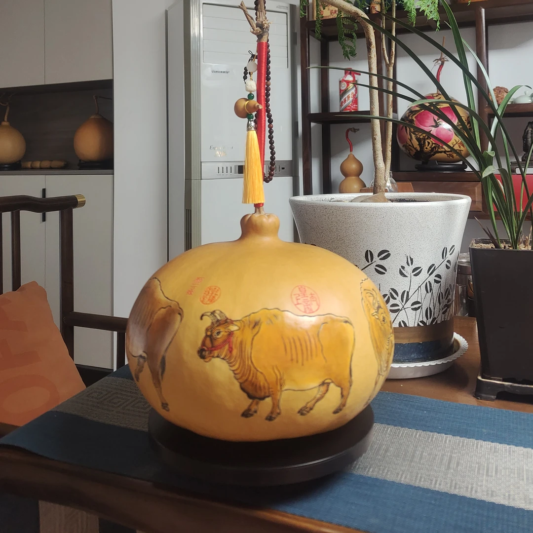 【03】大号精品摆件葫芦福禄文玩葫芦如意八宝钱袋子莲花好葫芦