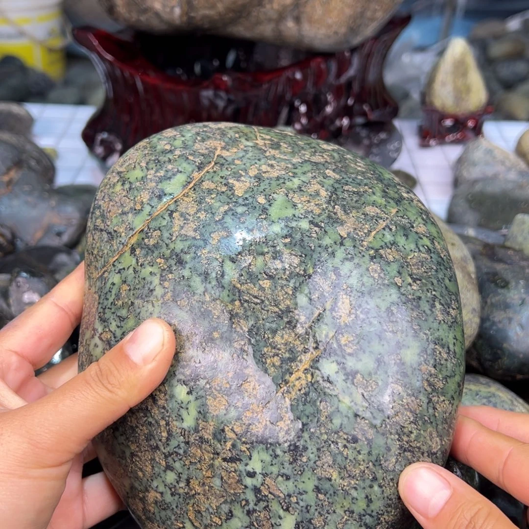 合金蛇纹石玉西藏藏玉药王石大*菜