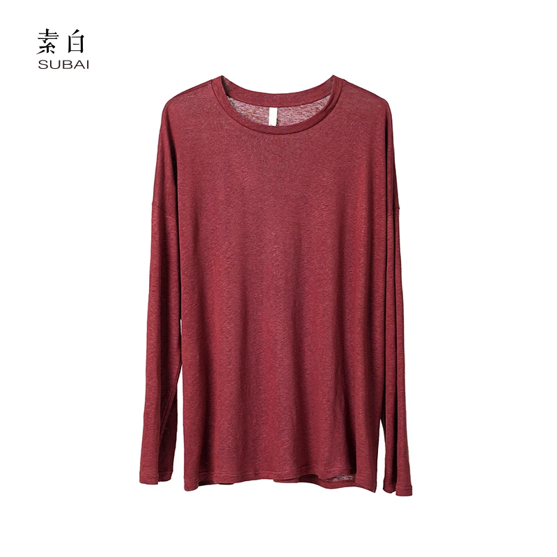 素白百搭纯色针织衫SB2508T01948