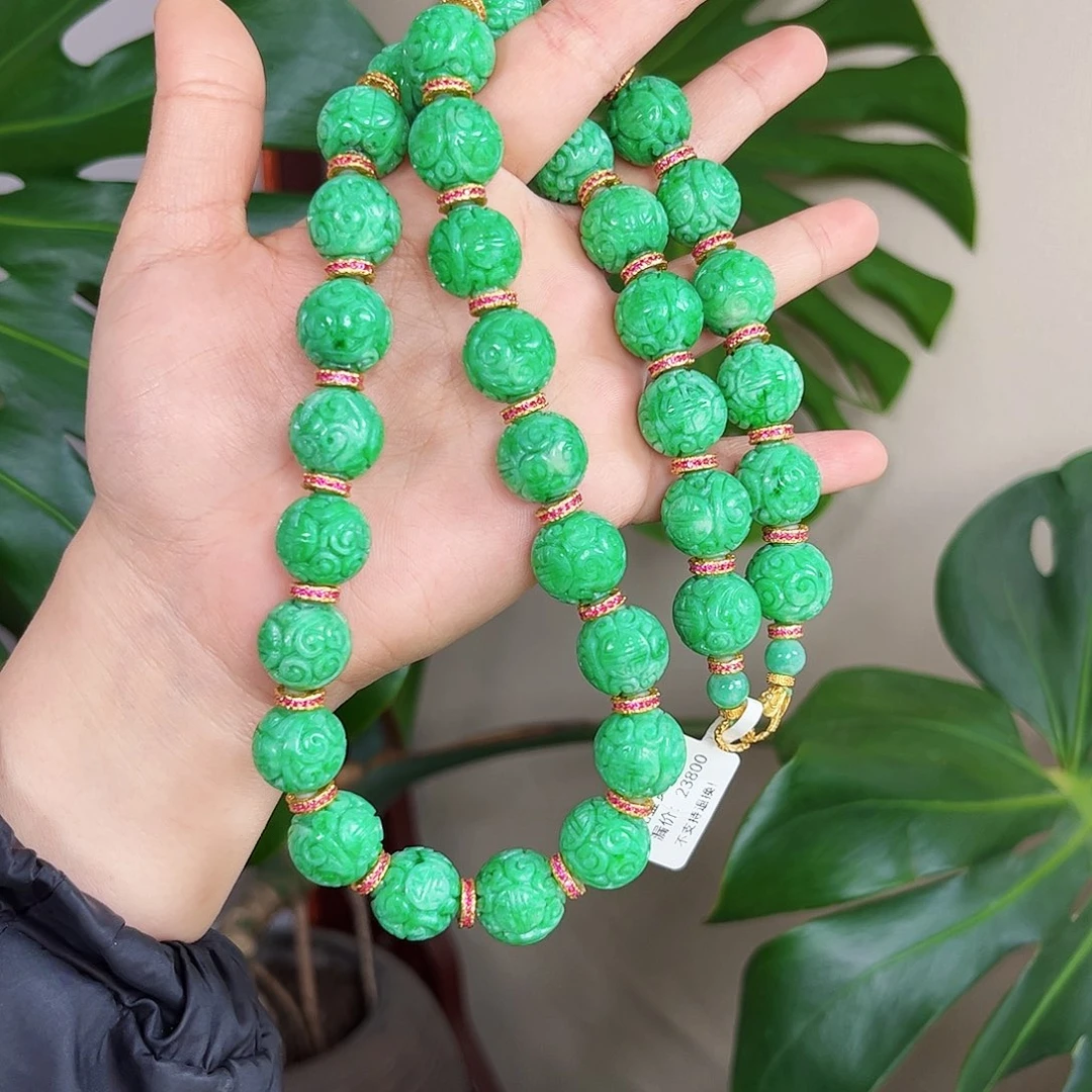 【闪购商品】翡翠毛衣链未镶嵌花*兰 买断价