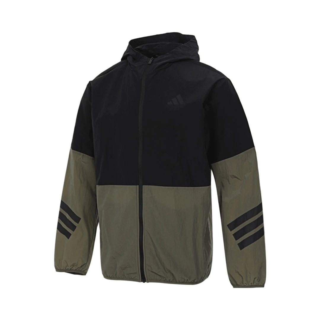 adidas阿迪达斯2025男子M FI WV WB运动休闲梭织连帽外套JD4943