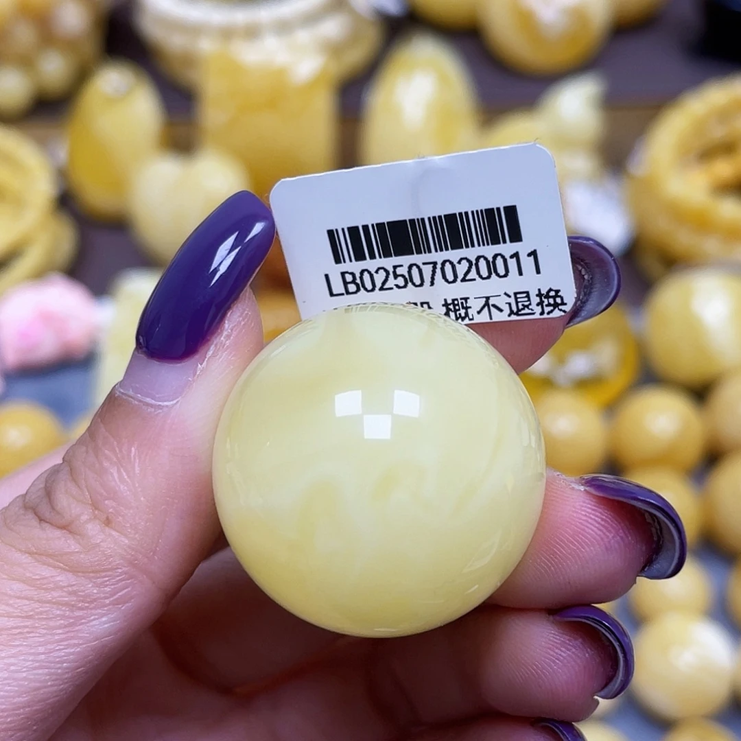 蜜蜡未镶嵌裸石27.4mm