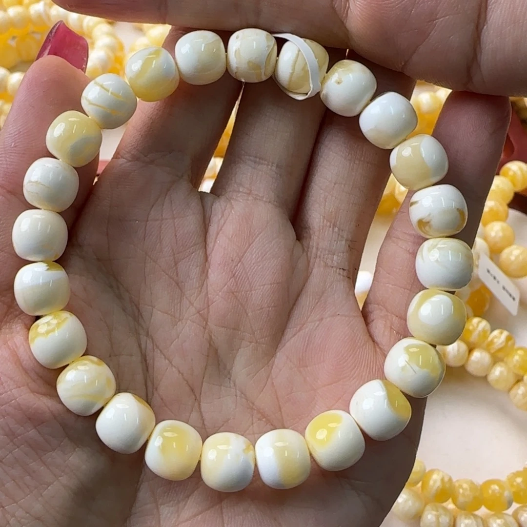 琥珀未镶嵌手链蜜蜡手串