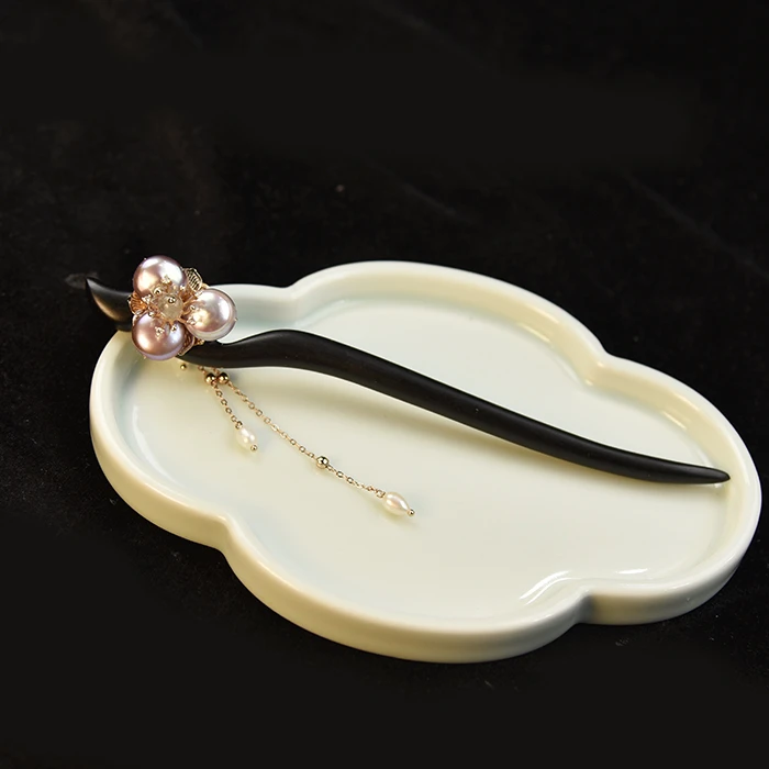 碧疏柔华容珠翠日常简约百搭丸子头复古新中式国风盘发簪古典头饰