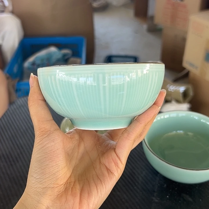 龙泉云间青瓷小米茶器