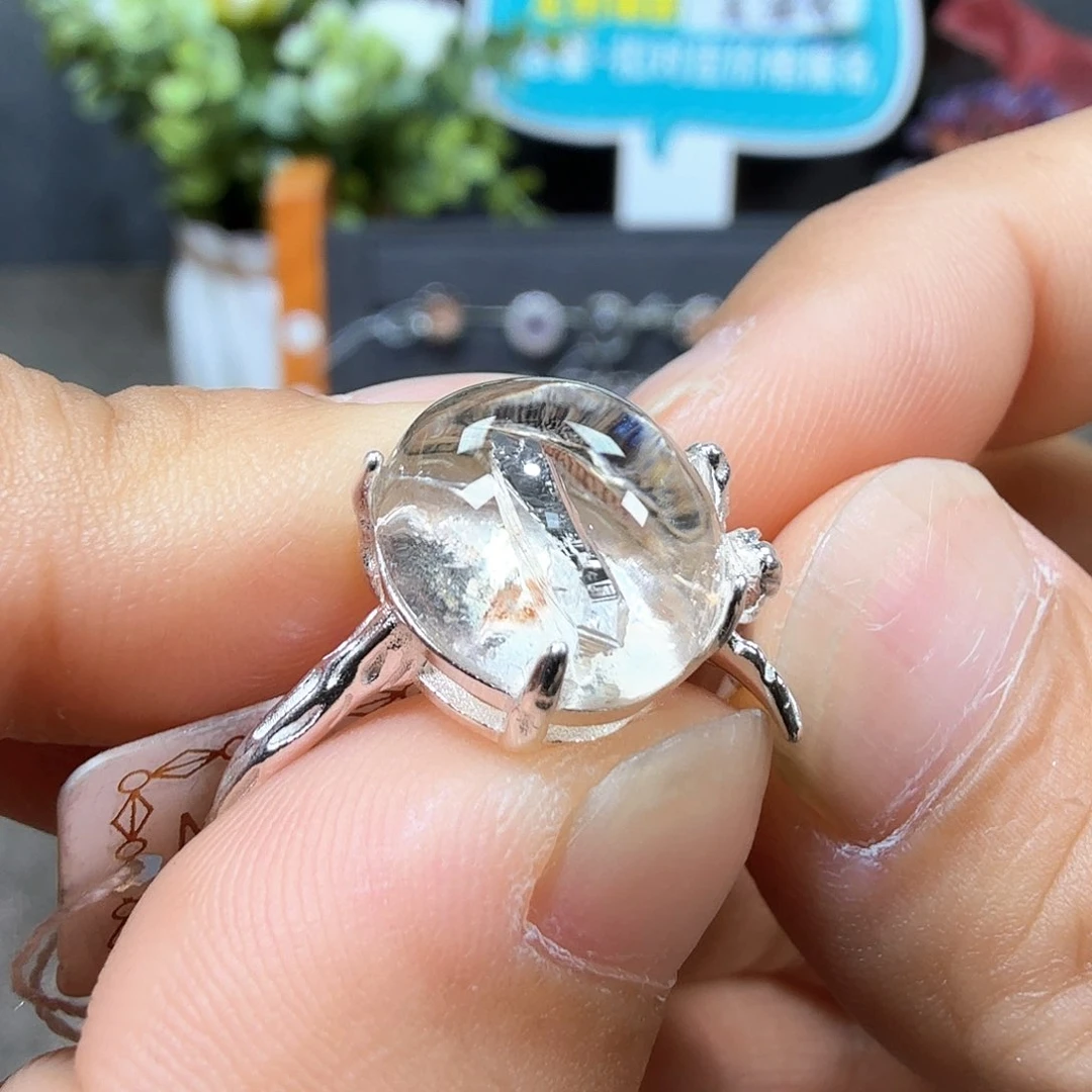 水晶银S925镶嵌水晶求****脑S925银镶水晶水晶水晶