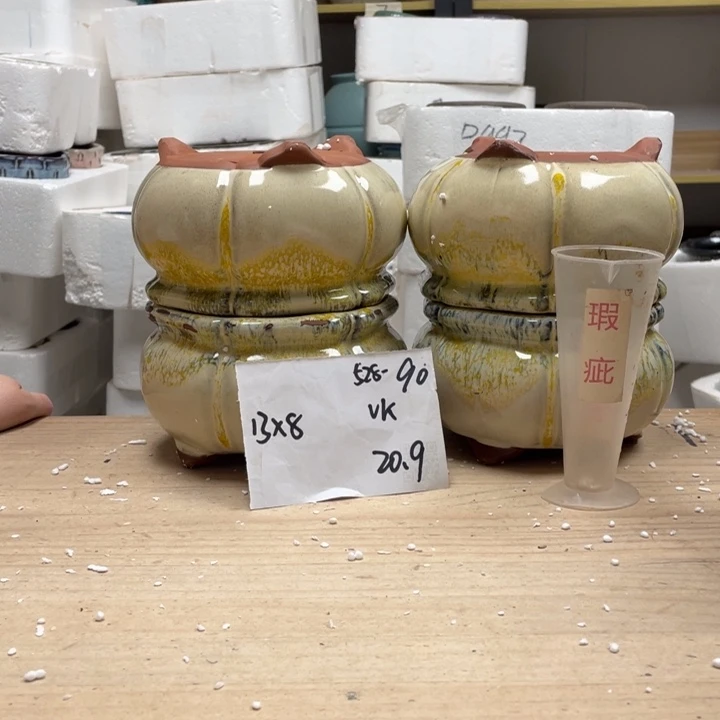 紫砂花盆多肉花盆微瑕90