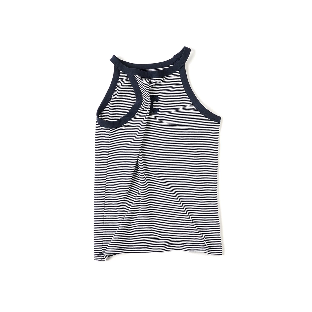 【撞色条纹背心】BXYS56049