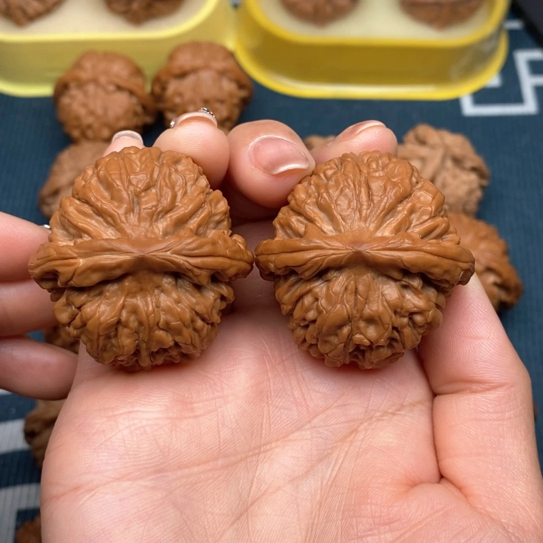 吊坠文玩核桃莲花41