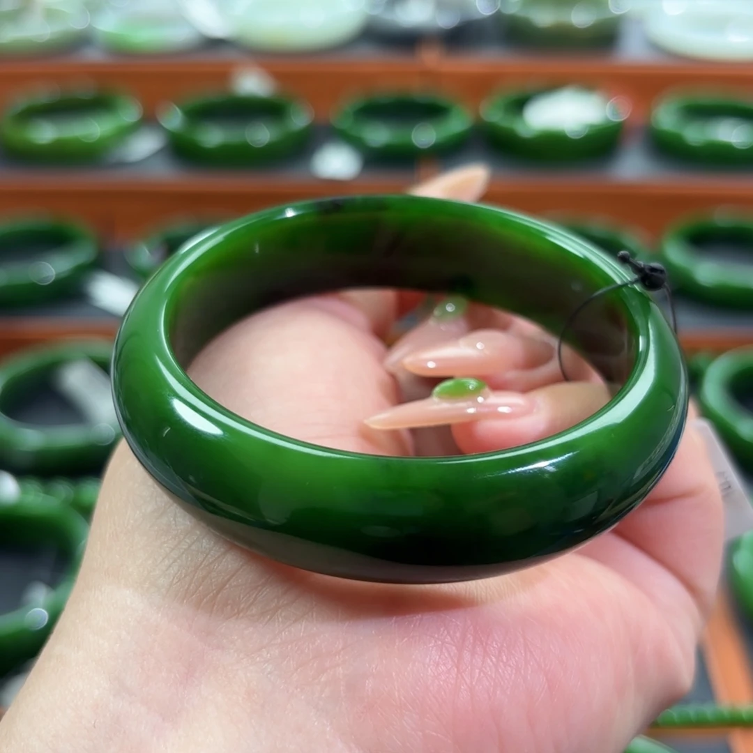 和田玉未镶嵌手镯59-60