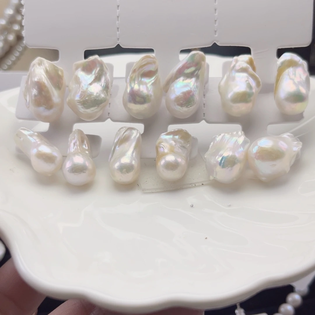 未镶嵌耳饰淡水珍珠【纯恬】多样性发货