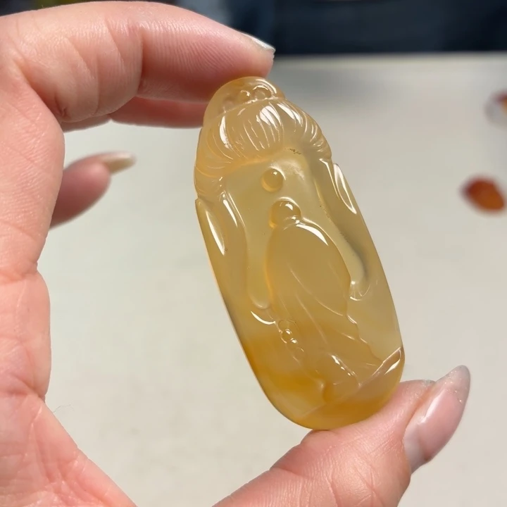 玛瑙/玉髓未镶嵌吊坠(不含链)