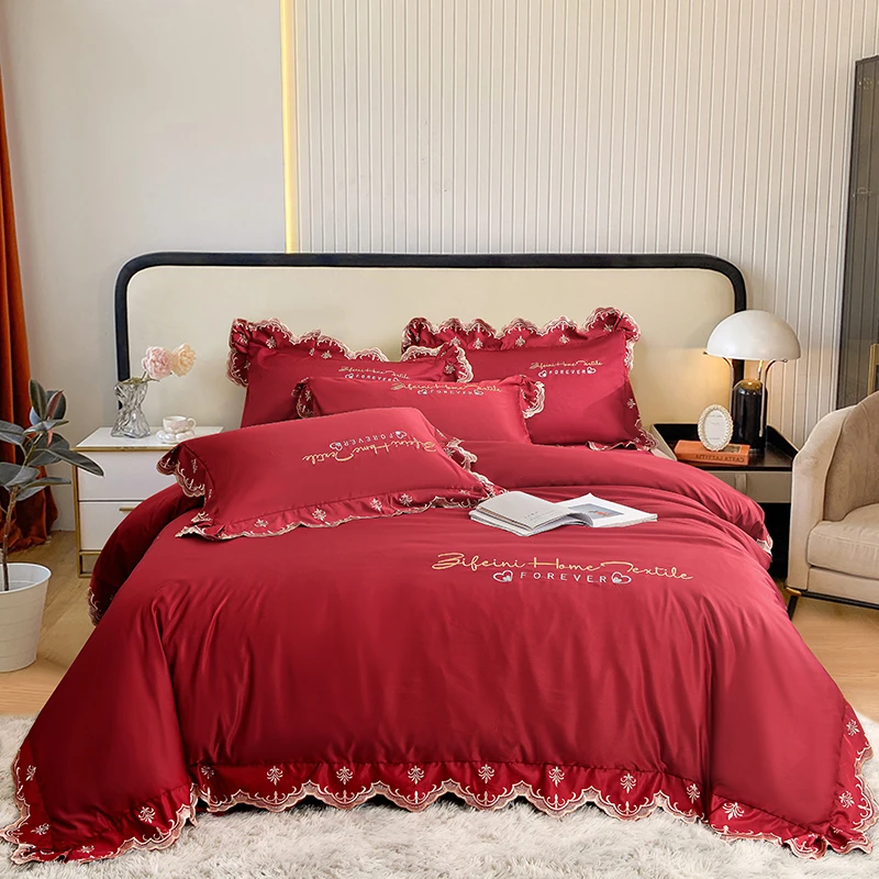 2025新款超柔水洗棉欧式高端刺绣款四件套