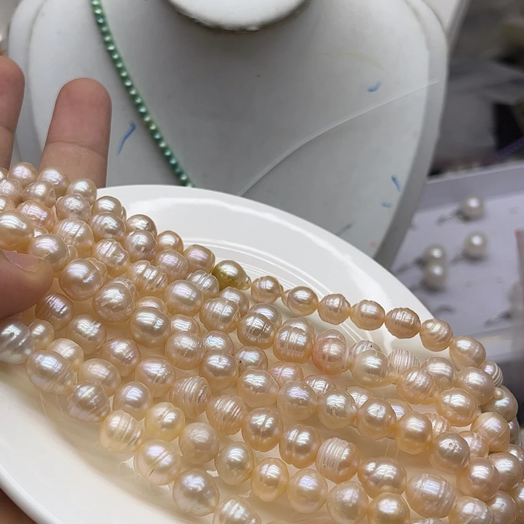 钛钢淡水珍珠直播吊坠