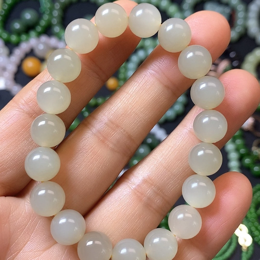 和田玉未镶嵌手链