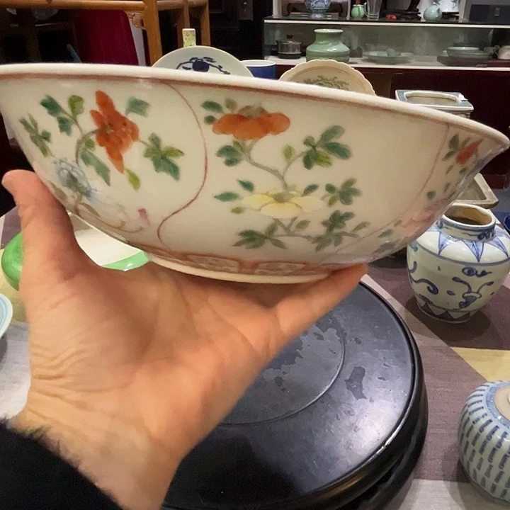 摆件陶粉彩瓷器粉彩瓷器