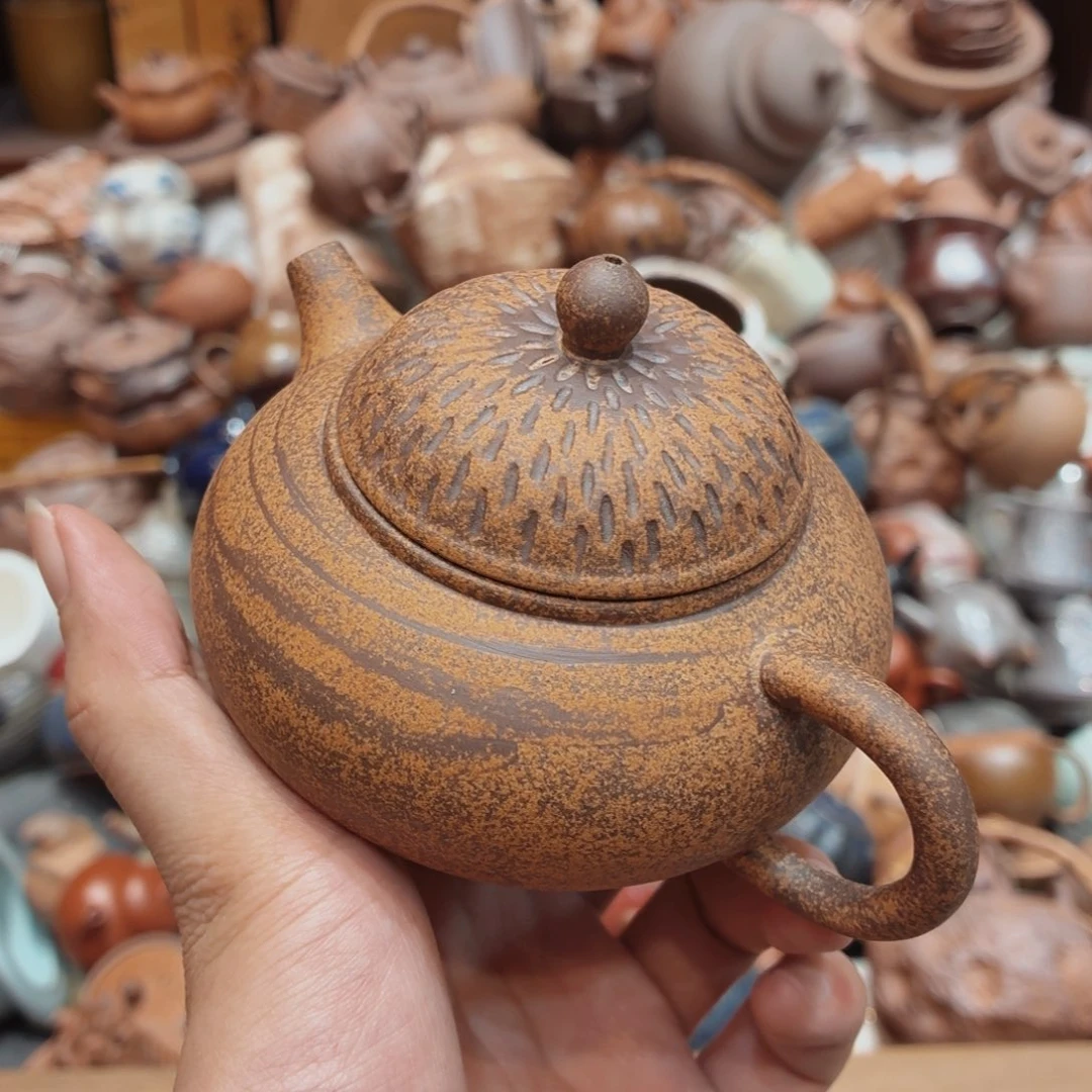 墙***娘柴烧老岩泥高温茶器皿