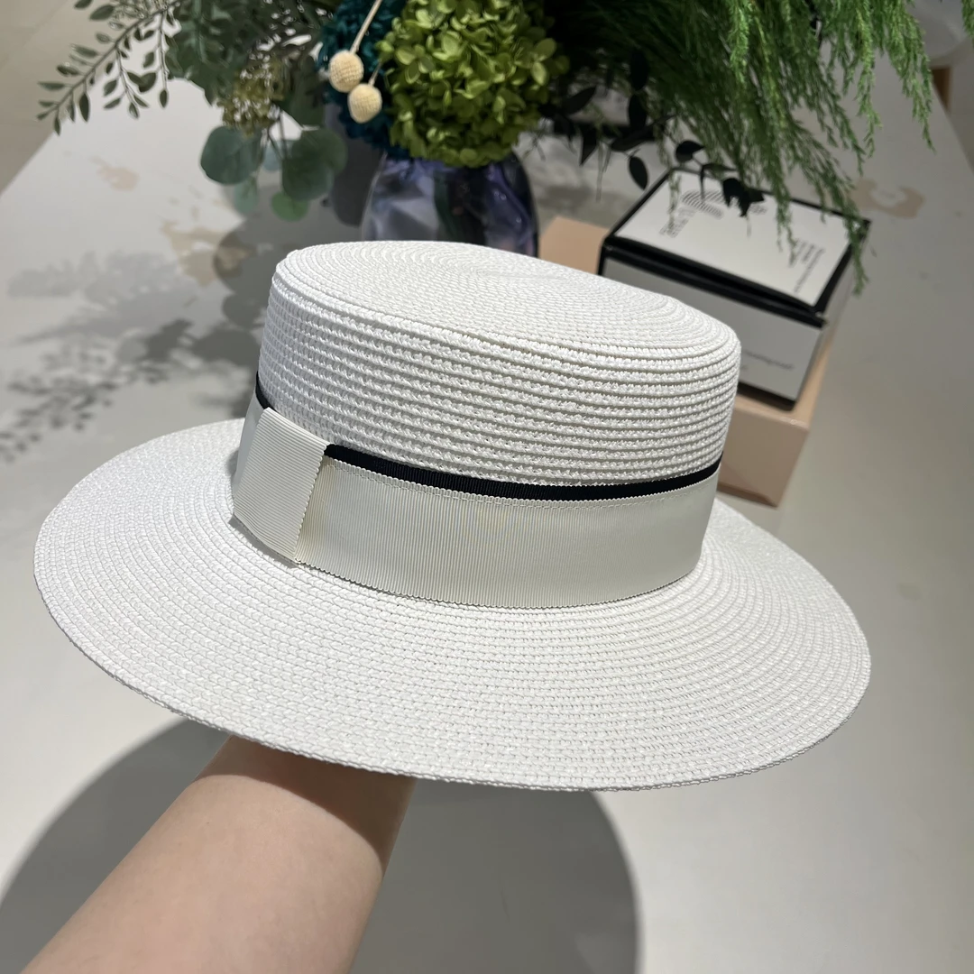 S.Pineapple椒盐菠萝 简约撞色时尚百搭草帽平顶渔夫帽